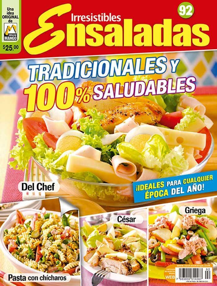 Revista Irresistibles Ensaladas no. 92 - Tradicionales y 100% saludables - Formato Impreso - ToukanMango