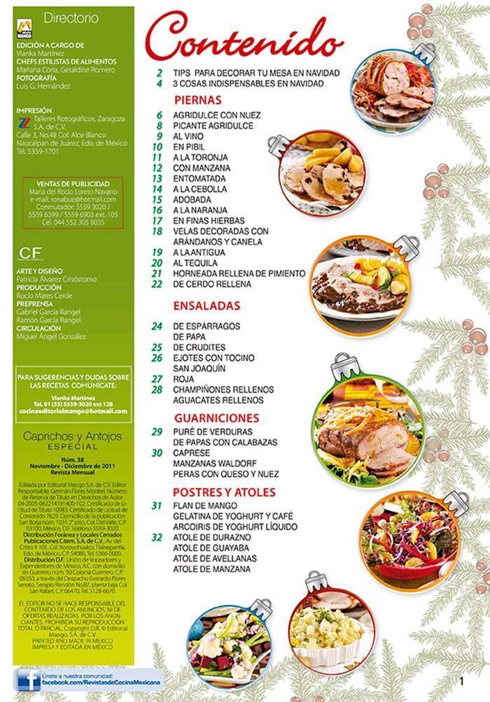 Caprichos y Antojos Especial 38 - Piernas y Ensaladas Navide̱as - Formato Digital - ToukanMango