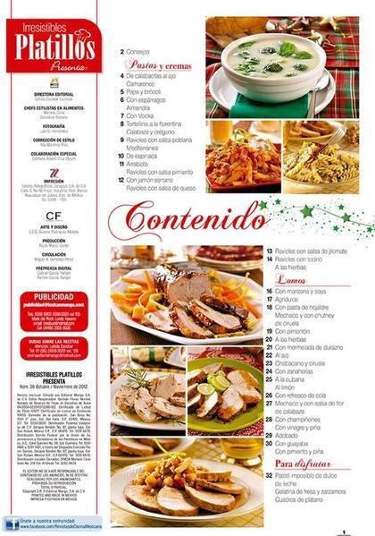 Irresistibles Platillos Especial 26 - Lomos, pastas y cremas - Formato Digital - ToukanMango
