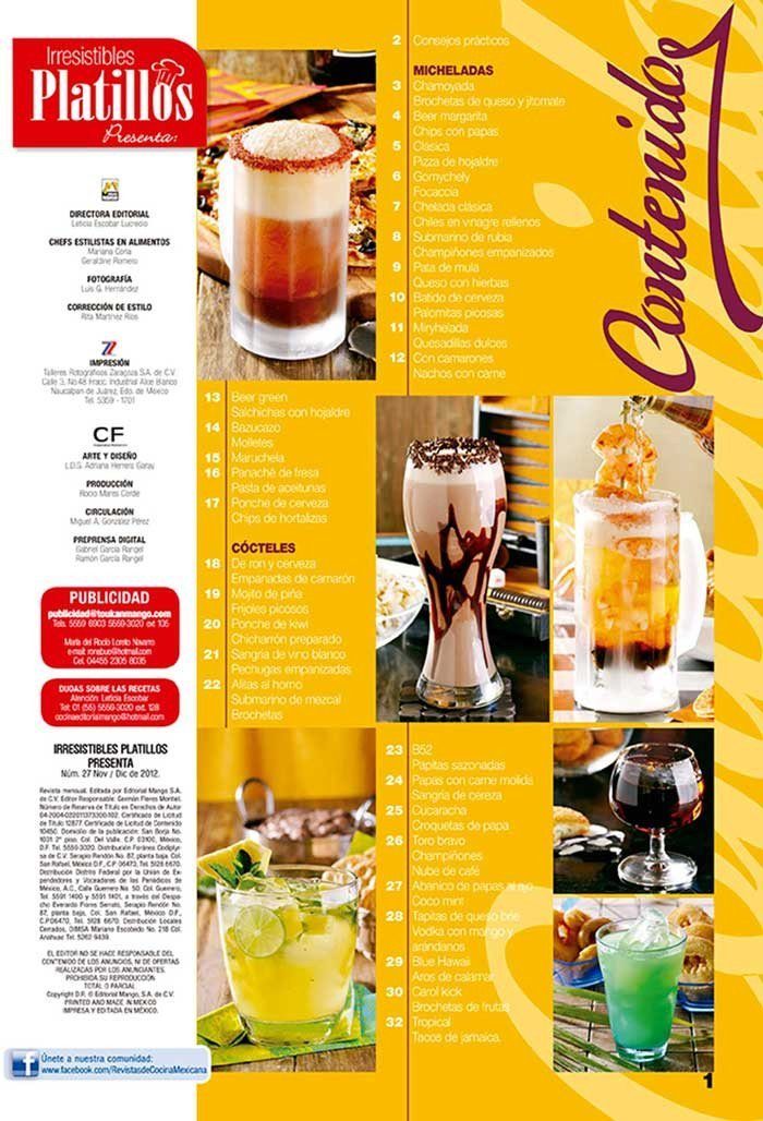 Irresistibles Platillos Especial 27 - Micheladas y otros CÌ_cteles - Formato Digital - ToukanMango