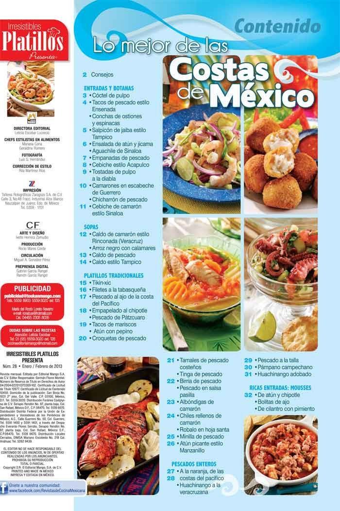 Irresistibles Platillos Especial 28 - Las mejores recetas de la Costa de M̩xico - Formato Digital - ToukanMango