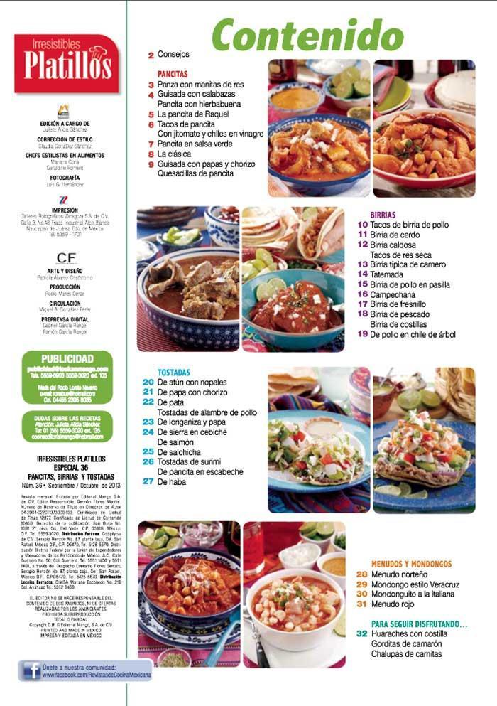 Irresistibles Platillos Especial 36 - Pancitas, birrias y barbacoas - Formato Digital - ToukanMango