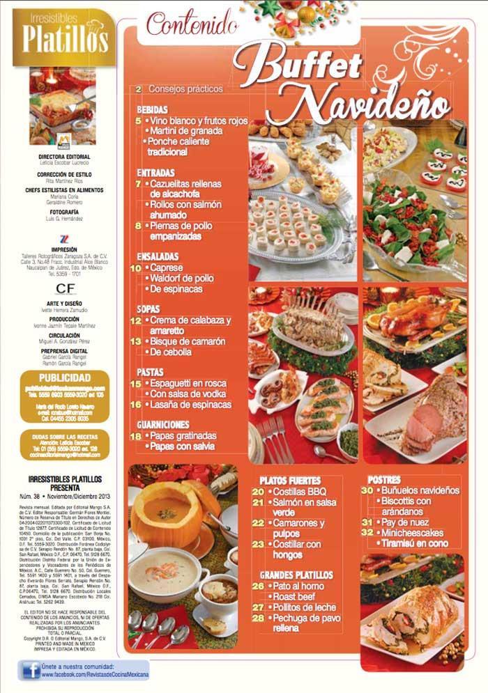 Irresistibles Platillos Especial 38 - Buffet Navide̱o - Formato Digital - ToukanMango