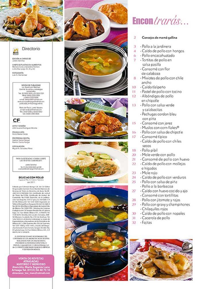 Delicias con Pollo Especial 6 - Recetas ClÌÁsicas y Consom̩s - Formato Digital - ToukanMango