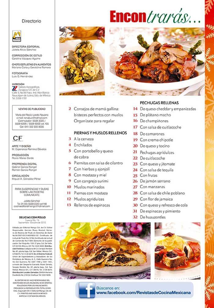Delicias con Pollo Especial 16 - Piernas, Muslos y Pechugas rellenas para Navidad - Formato Digital - ToukanMango