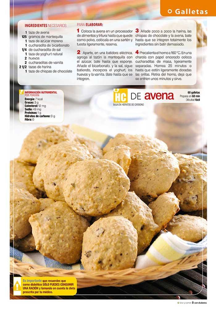 Revista Vivir y Comer con Diabetes no. 6 - Galletas, Postres y Pasteles - Formato Impreso - ToukanMango