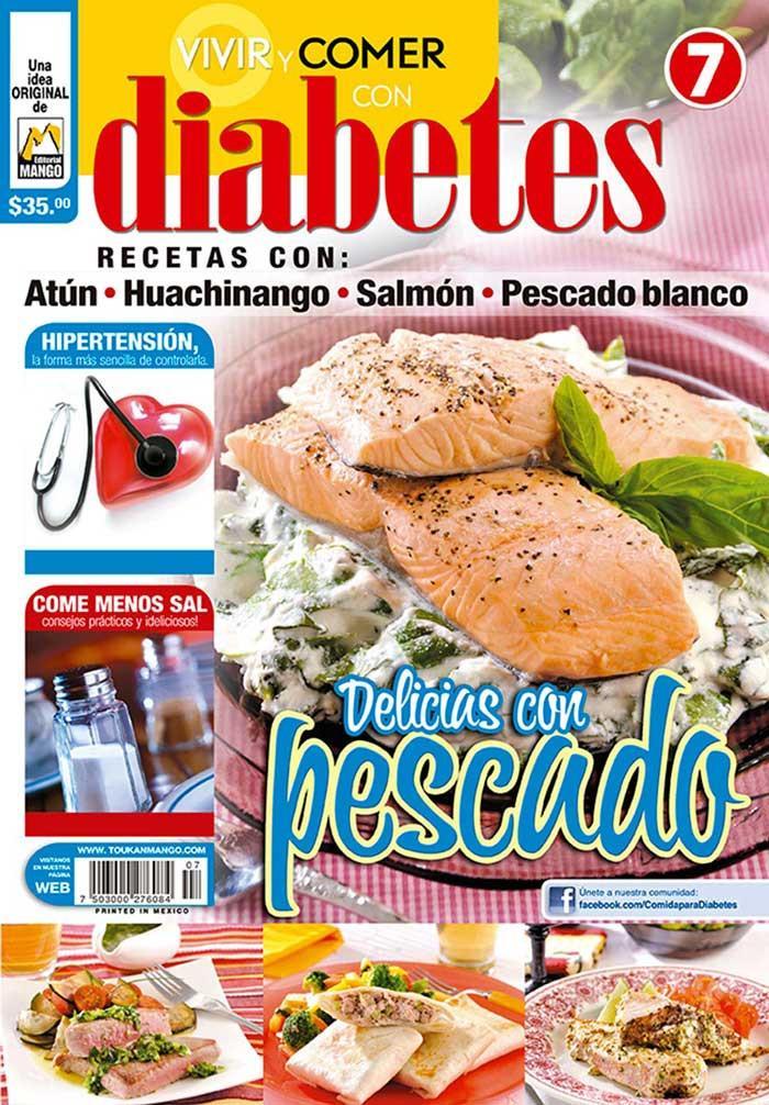 Revista Vivir y Comer con Diabetes no. 7 - Delicias con Pescado - Formato Impreso - ToukanMango