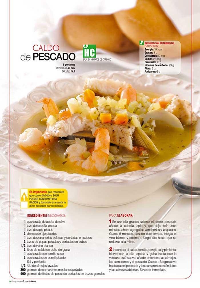 Revista Vivir y Comer con Diabetes no. 7 - Delicias con Pescado - Formato Impreso - ToukanMango