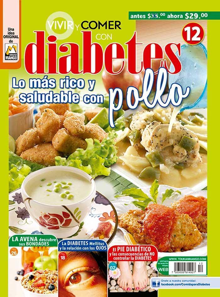 Vivir y Comer con Diabetes 12 - Lo mÌÁs rico y saludable en Pollo - Formato Digital - ToukanMango