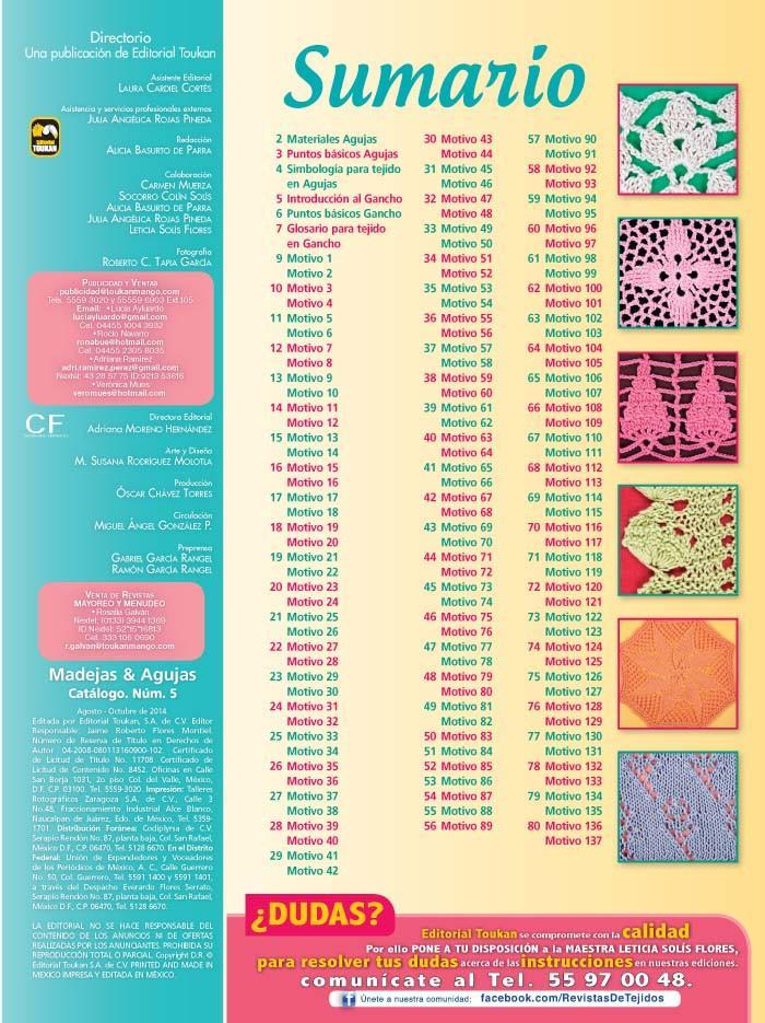 Madejas y Agujas CatÌÁlogo 5 - Hojas y flores - Formato Digital - ToukanMango