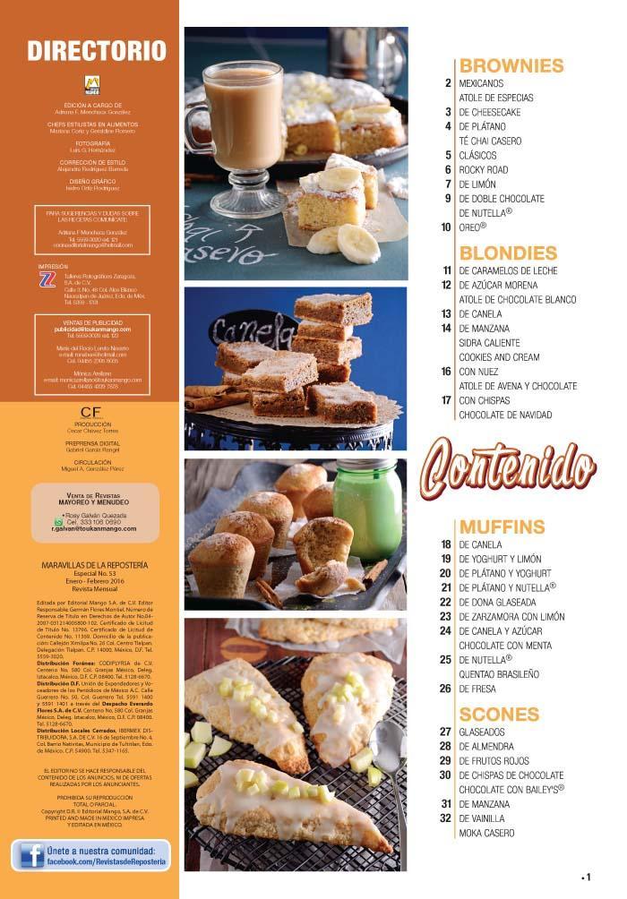 Maravillas de la ReposterÌ_a Especial 53 - Brownies, muffins y los novedosos scones - Formato Digital - ToukanMango