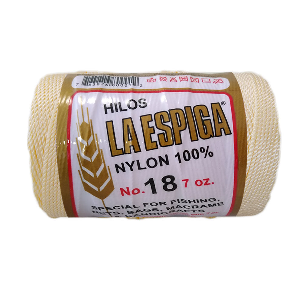 Hilo La Espiga No.18, marca Omega,  PAQUETE con 4 TUBOS de 200g con 175m