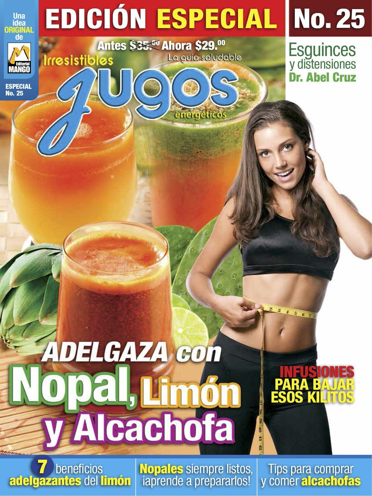 Irresistibles Jugos Especial 25 - Jugos energ̩ticos, adelgaza con nopal, limÌ_n y alcachofa - Formato Digital - ToukanMango