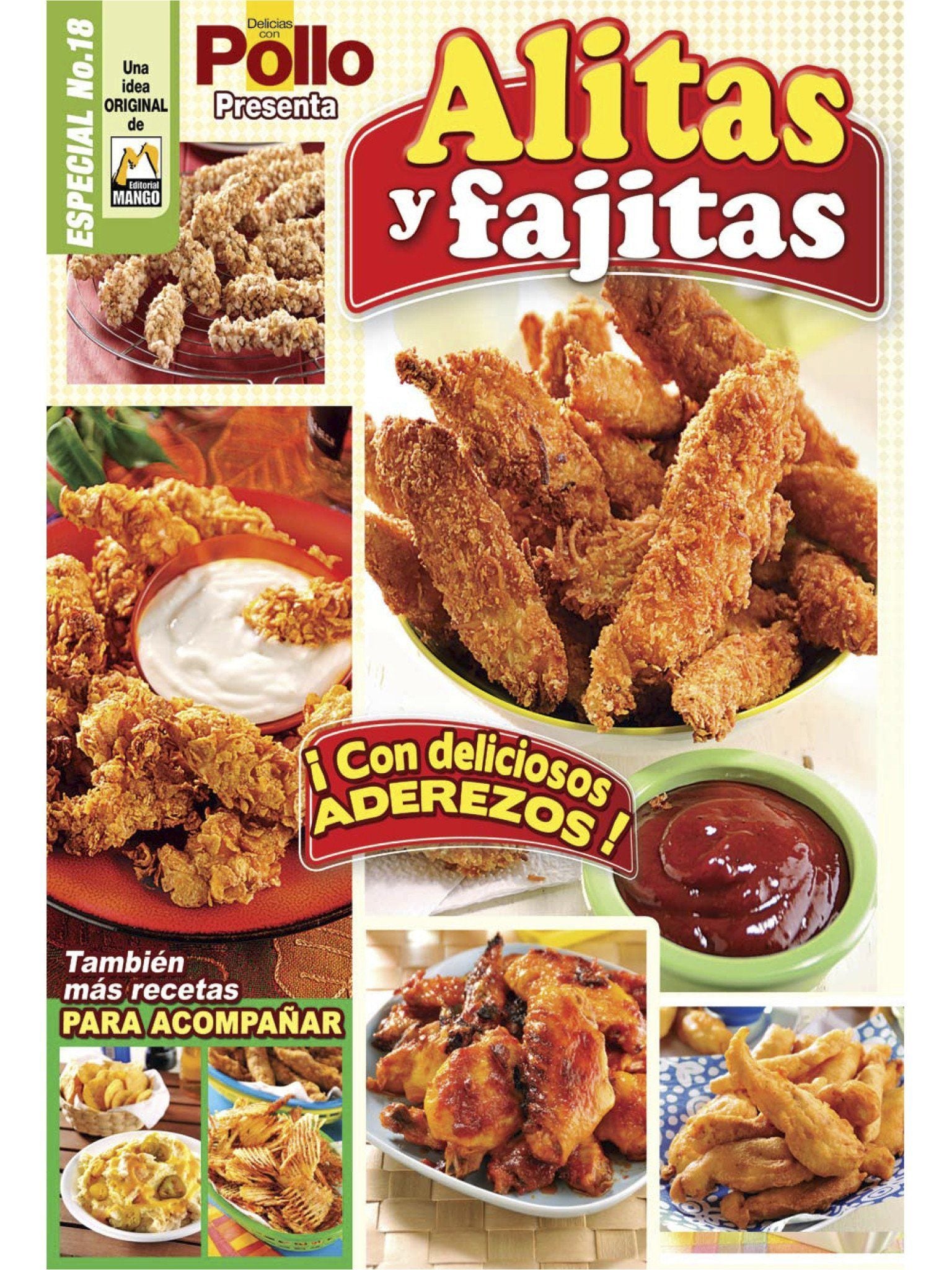 Delicias con Pollo Especial 18 - Alitas y Fajitas - Formato Digital - ToukanMango