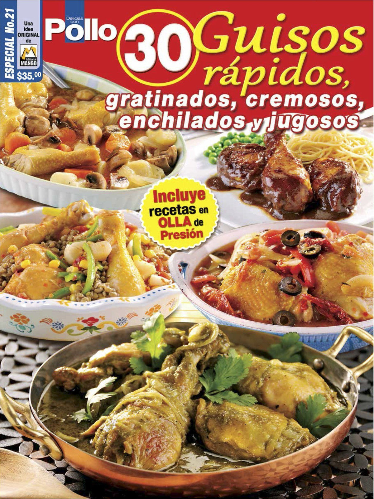 Delicias con Pollo Especial 21 - 30 Guisos rapidos - Formato Digital - ToukanMango