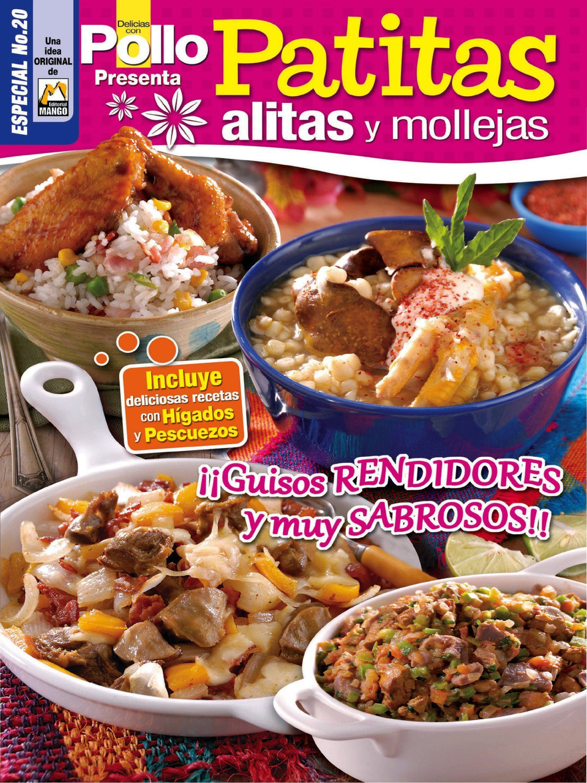 Delicias con Pollo Especial 20 - Patitas, alitas y mollejas - Formato Digital - ToukanMango
