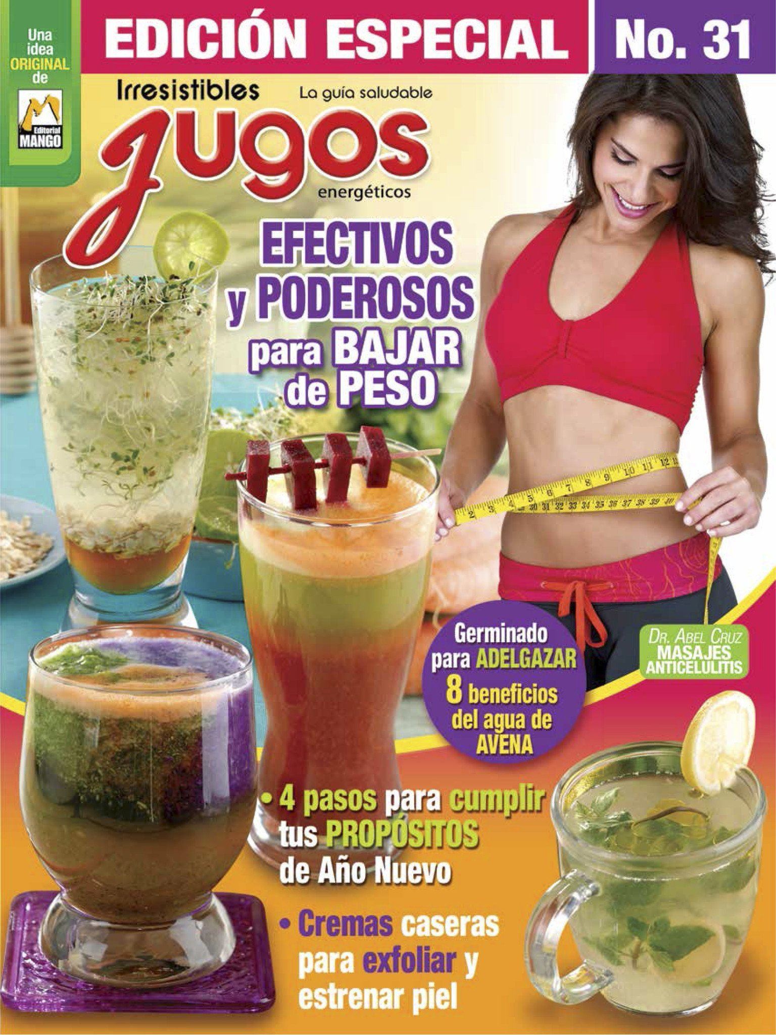 Irresistibles Jugos Especial 31 - Efectivos y poderosos para bajar de peso - Formato Digital - ToukanMango