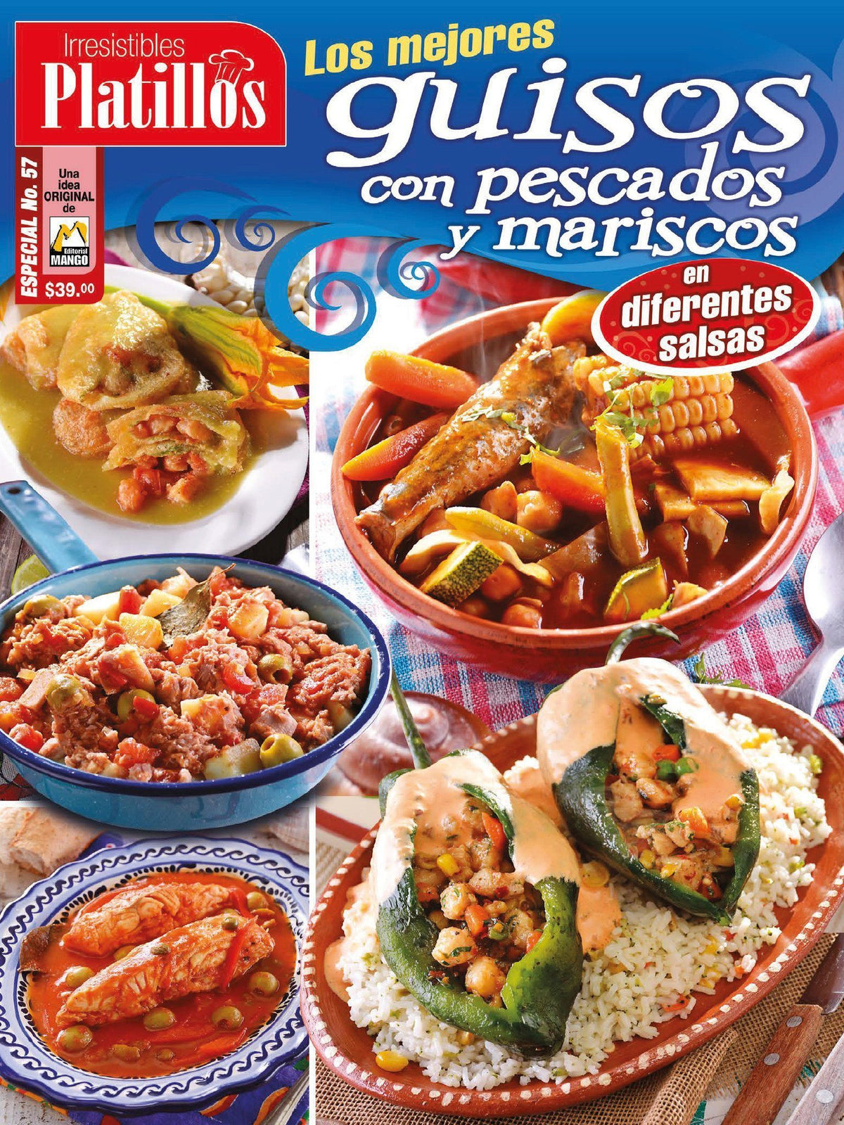 Irresistibles Platillos Especial 57 - Los mejores guisos con pescados y mariscos en diferentes salsas - Formato Digital - ToukanMango