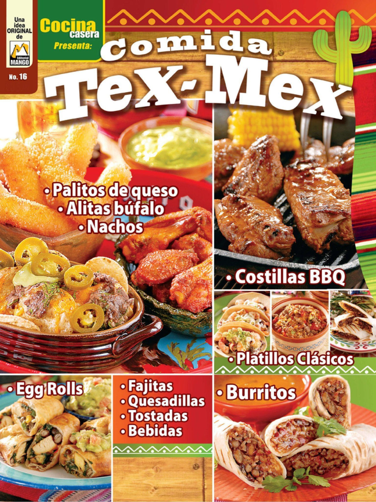 Cocina Casera Presenta 16 - Comida TEX MEX - Formato Digital - ToukanMango