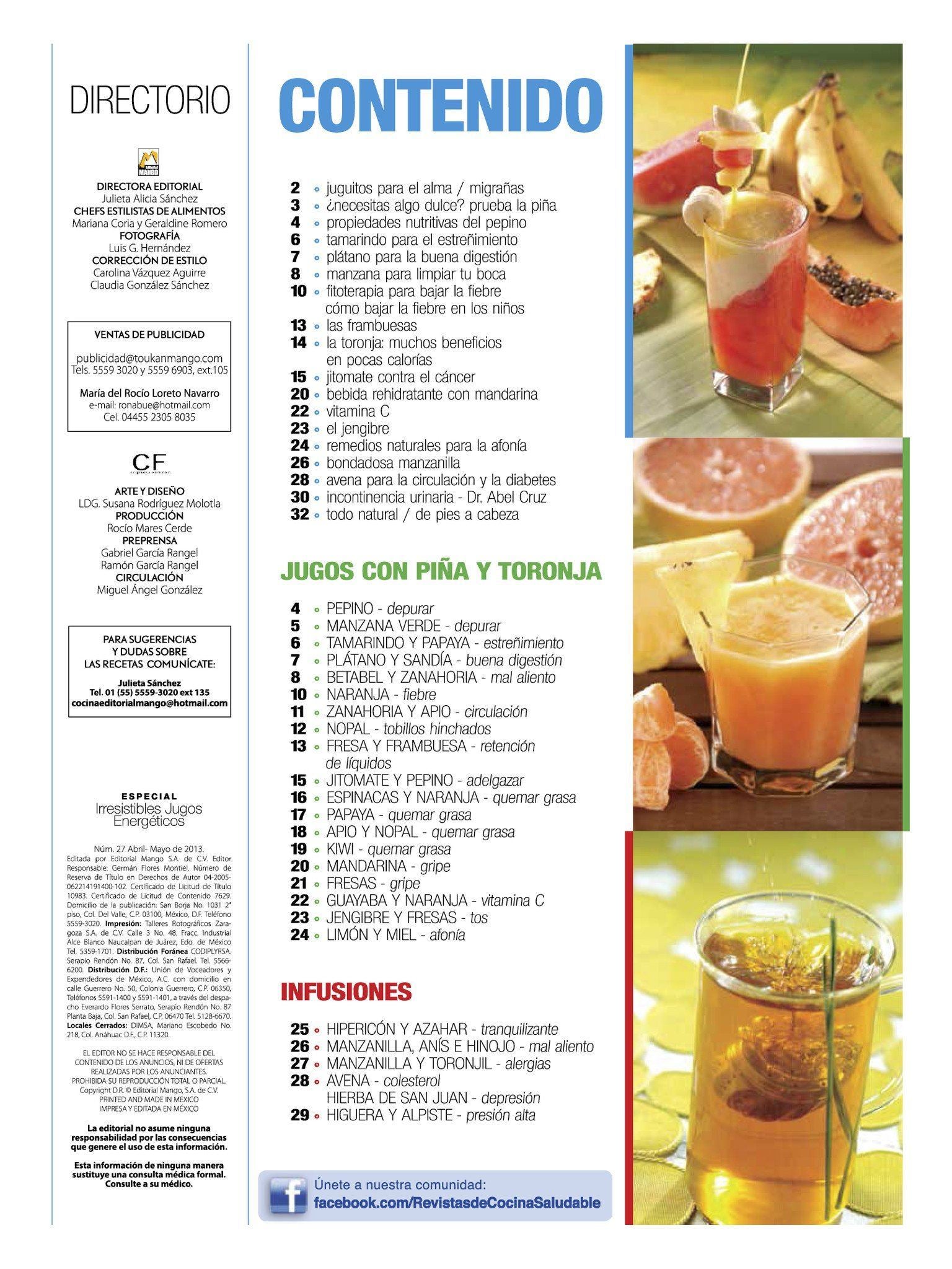 Irresistibles Jugos Especial 27 - Pi̱a y toronja para adelgazar, depurar y desinflamar - Formato Digital - ToukanMango