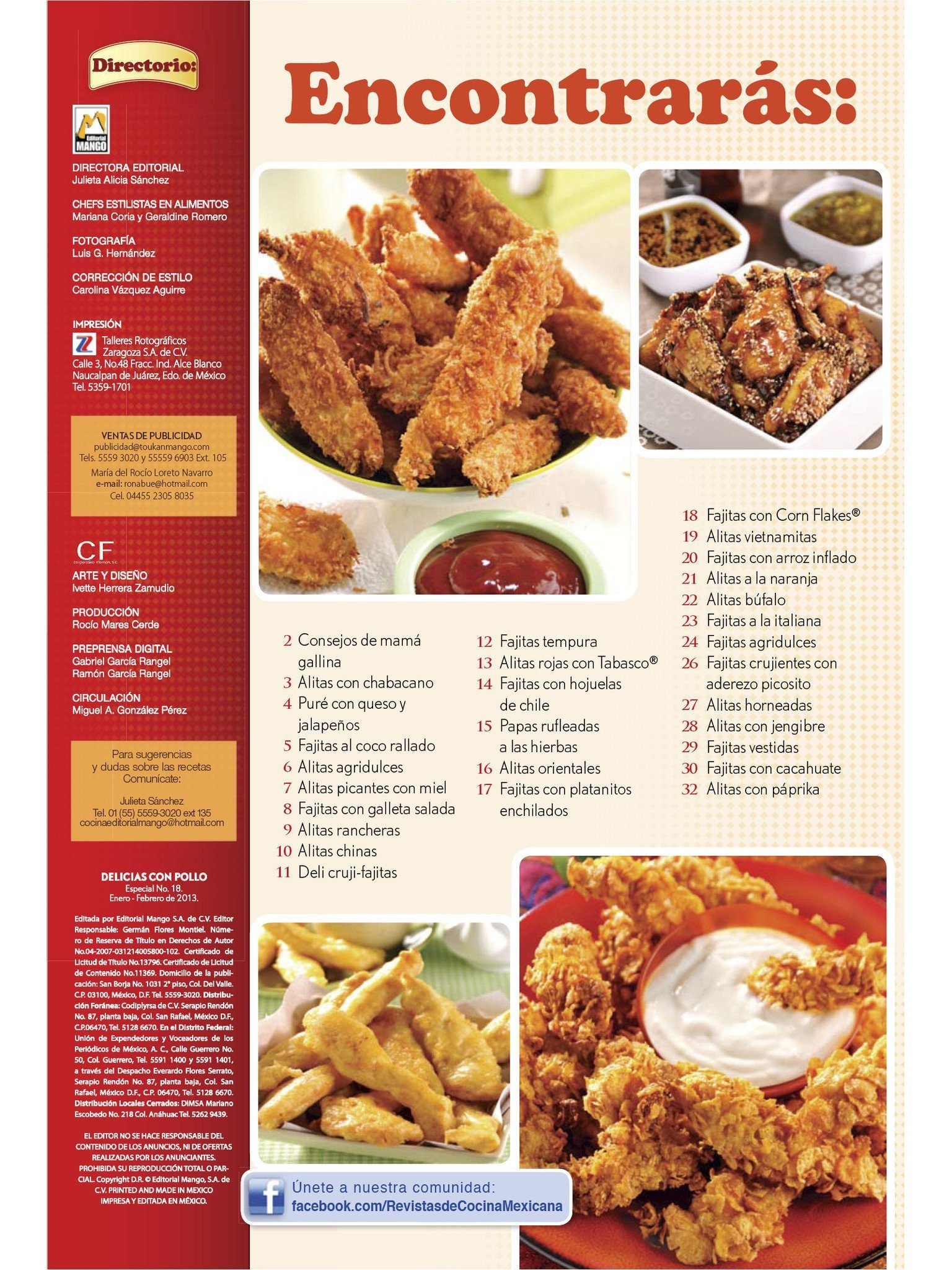 Delicias con Pollo Especial 18 - Alitas y Fajitas - Formato Digital - ToukanMango