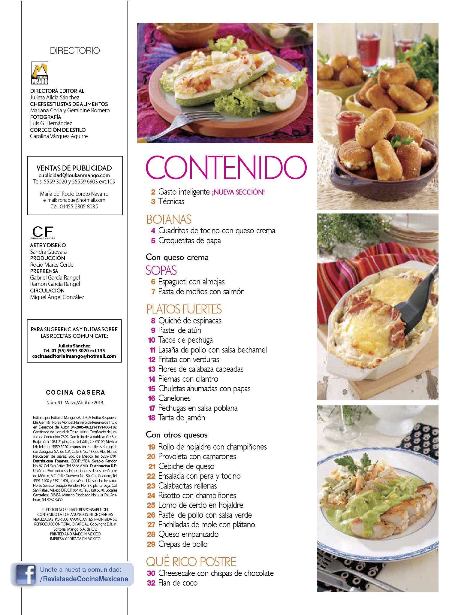 Cocina Casera 91 - Lo mejor con queso crema y otros quesos - Formato Digital - ToukanMango