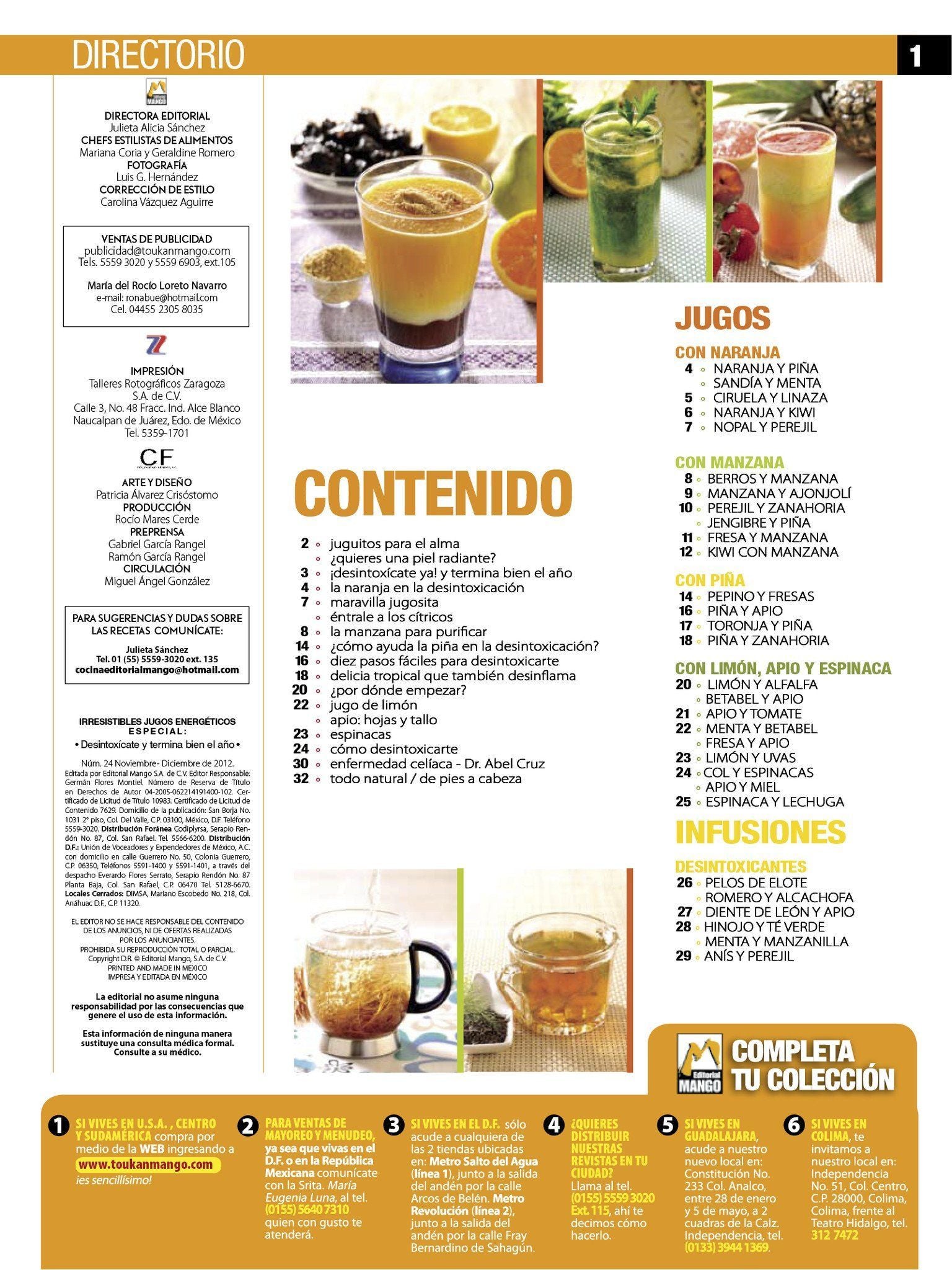 Irresistibles Jugos Especial 24 - DesintoxÌ_cate con naranja, manzana y pi̱a - Formato Digital - ToukanMango