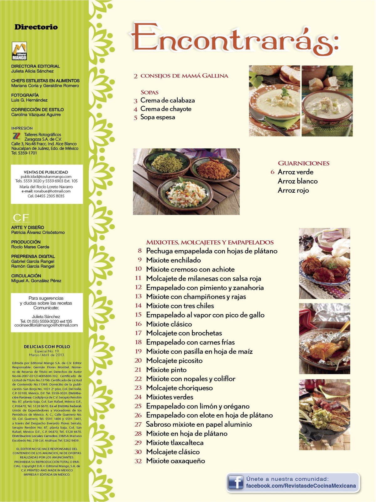 Delicias con Pollo Especial 19 - Mixiotes molcajetes y empapelados - Formato Digital - ToukanMango