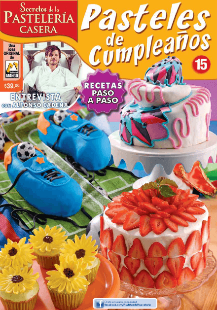 Secretos de la PastelerÌ_a Casera 15 - Pasteles de cumplea̱os - Formato Digital - ToukanMango
