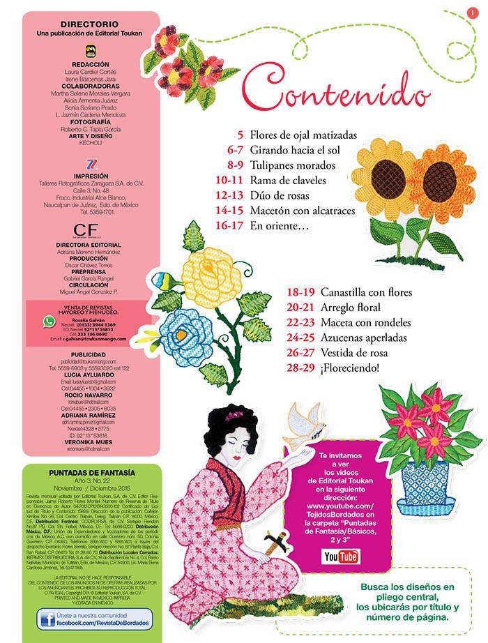 Puntadas de FantasÌ_a 22 - Flores - Formato Digital - ToukanMango