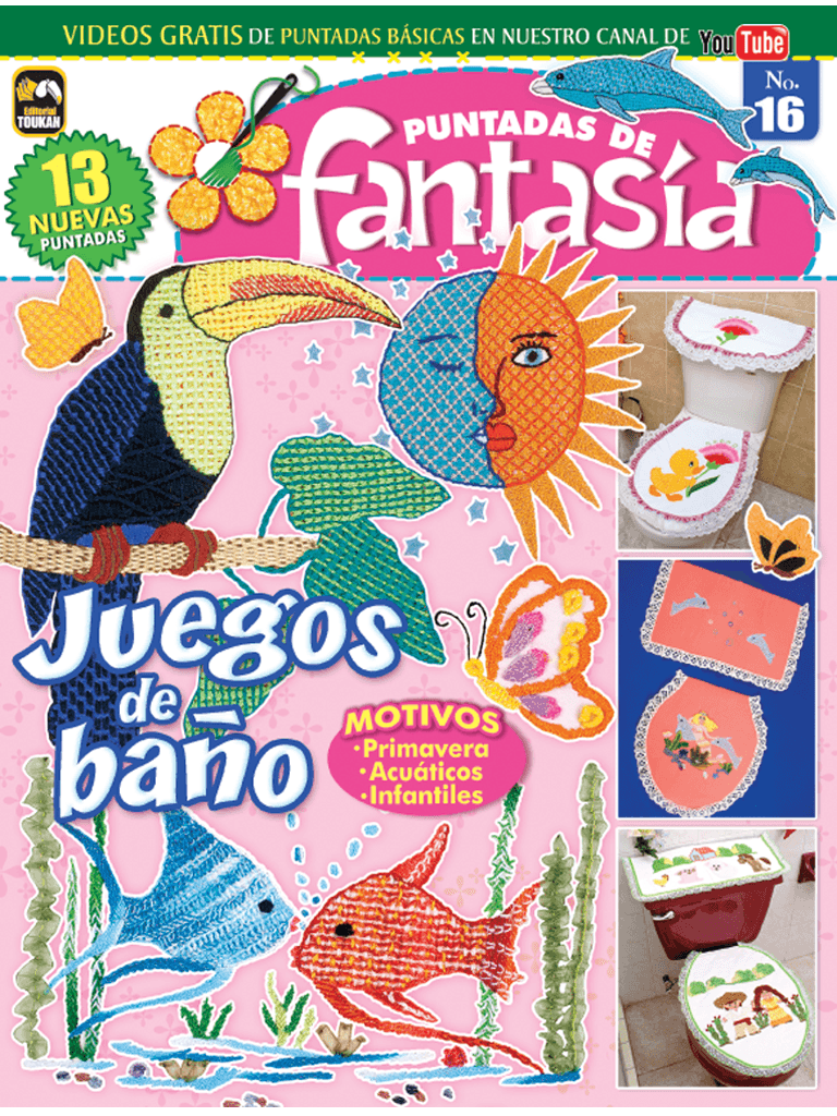 Puntadas de FantasÌ_a 16 - Juegos de Ba̱o - Formato Digital - ToukanMango