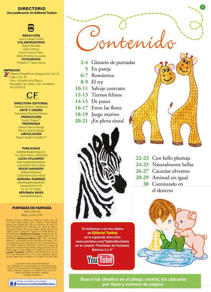 Puntadas de FantasÌ_a 19 - Especial Animalitos - Formato Digital - ToukanMango