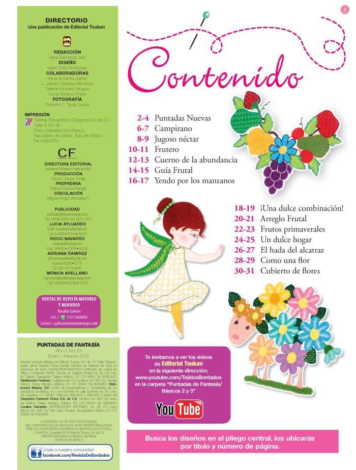 Puntadas de FantasÌ_a 23 - Frutas y Flores - Formato Digital - ToukanMango