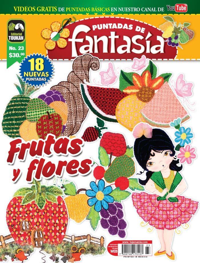Puntadas de FantasÌ_a 23 - Frutas y Flores - Formato Digital - ToukanMango
