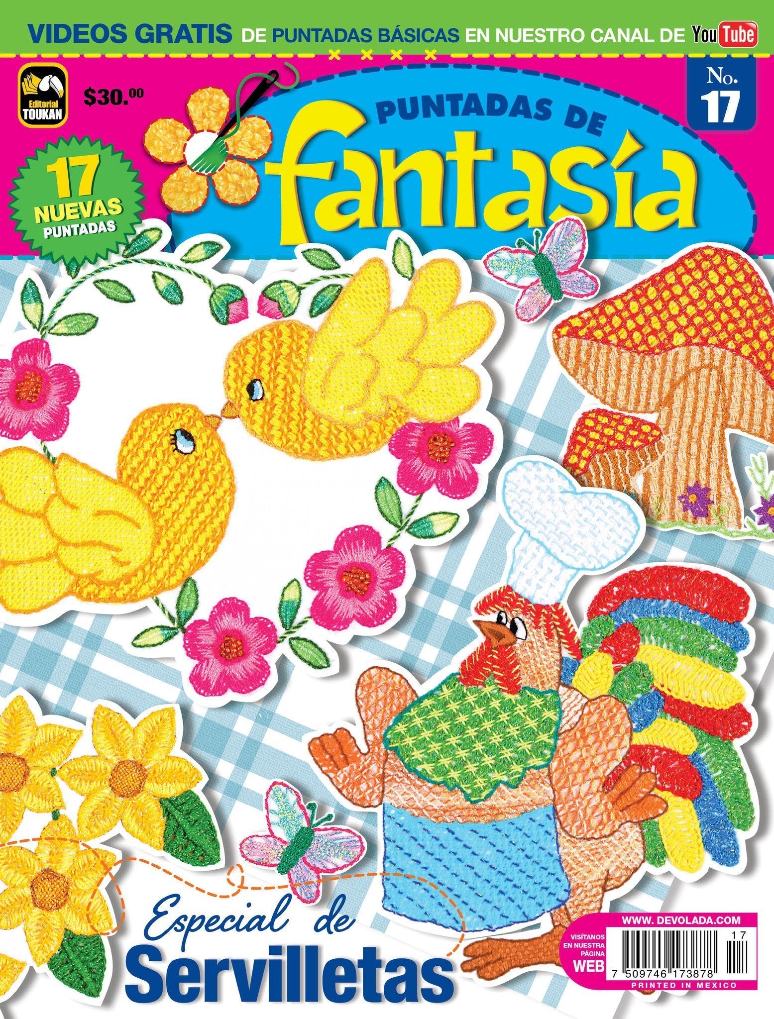 Puntadas de FantasÌ_a 17 - Servilletas - Formato Digital - ToukanMango