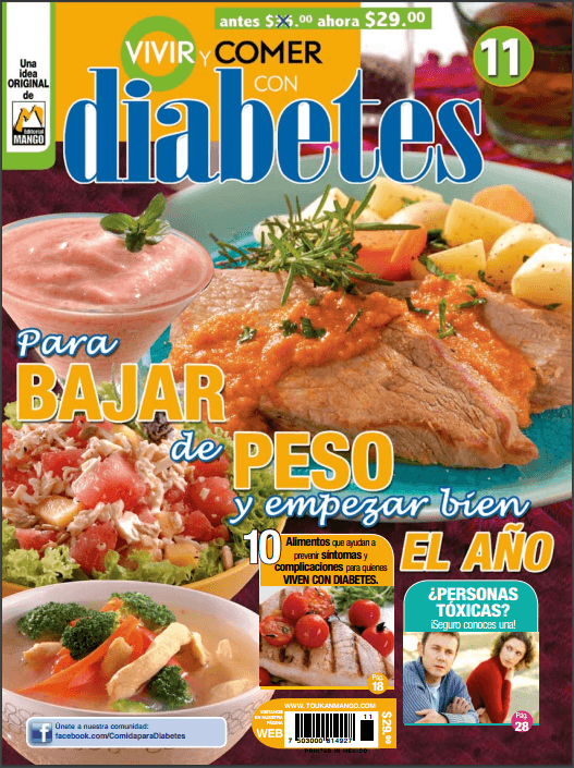 Vivir y Comer con Diabetes 11 - Para bajar de peso y empezar bien el a̱o - Formato Digital - ToukanMango