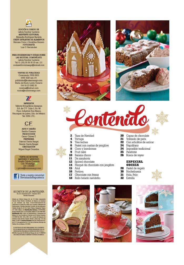 Secretos de la PastelerÌ_a Casera 24 - Los mejores pasteles cremosos y tradicionales para Navidad - Formato Digital - ToukanMango