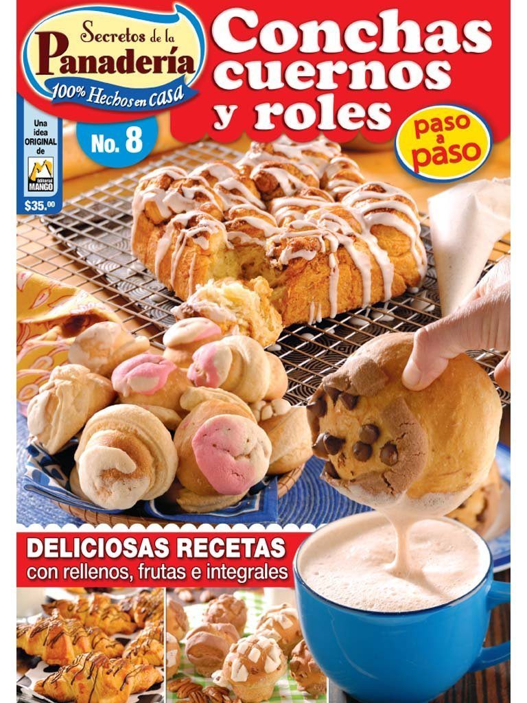 Secretos de la PanaderÌ_a 8 - Conchas, cuernos y roles - Formato Digital - ToukanMango