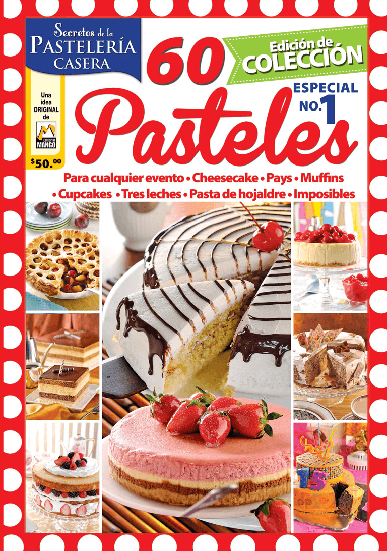 Secretos de la PastelerÌ_a Casera Especial 1 - 60 Pasteles - Formato Digital - ToukanMango