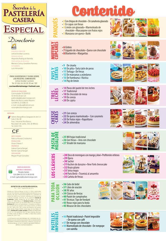 Secretos de la PastelerÌ_a Casera Especial 1 - 60 Pasteles - Formato Digital - ToukanMango