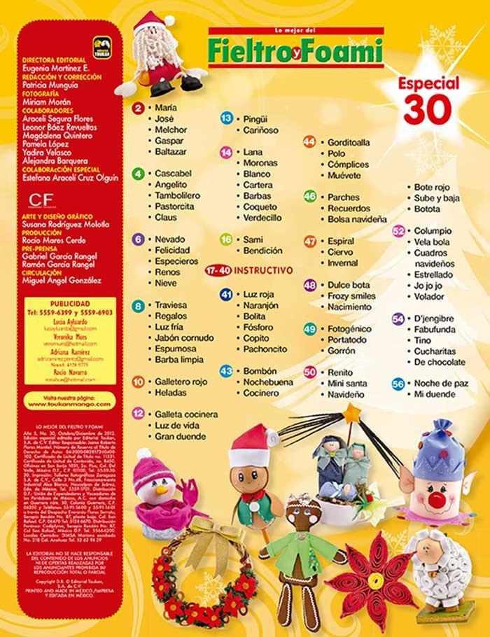 Fieltro y Foami Especial 30 - Navidad FantÌÁstica - Formato Digital - ToukanMango