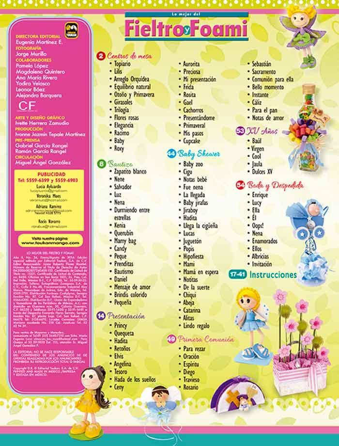 Fieltro y Foami Especial 34 - Ceremonias - Formato Digital - ToukanMango