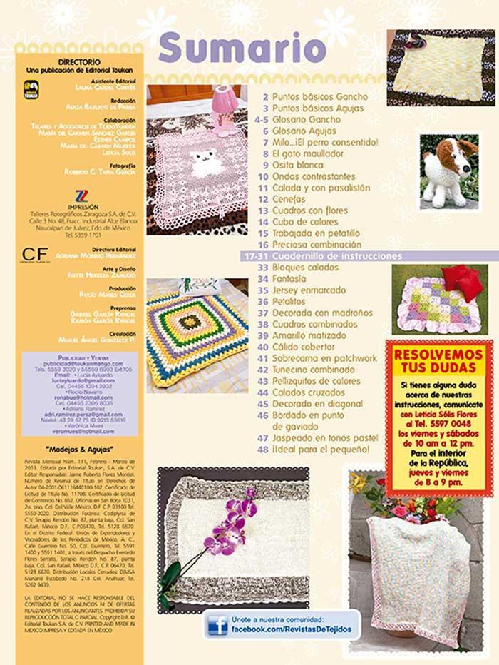 Revista Madejas y Agujas no. 111 - Cobijas y cobertores - Formato Impreso - ToukanMango