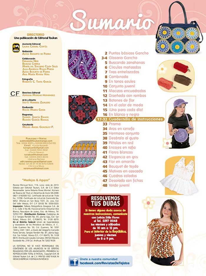 Revista Madejas y Agujas no. 114 - Bolsas, Prendas y Accesorios - Formato Impreso - ToukanMango