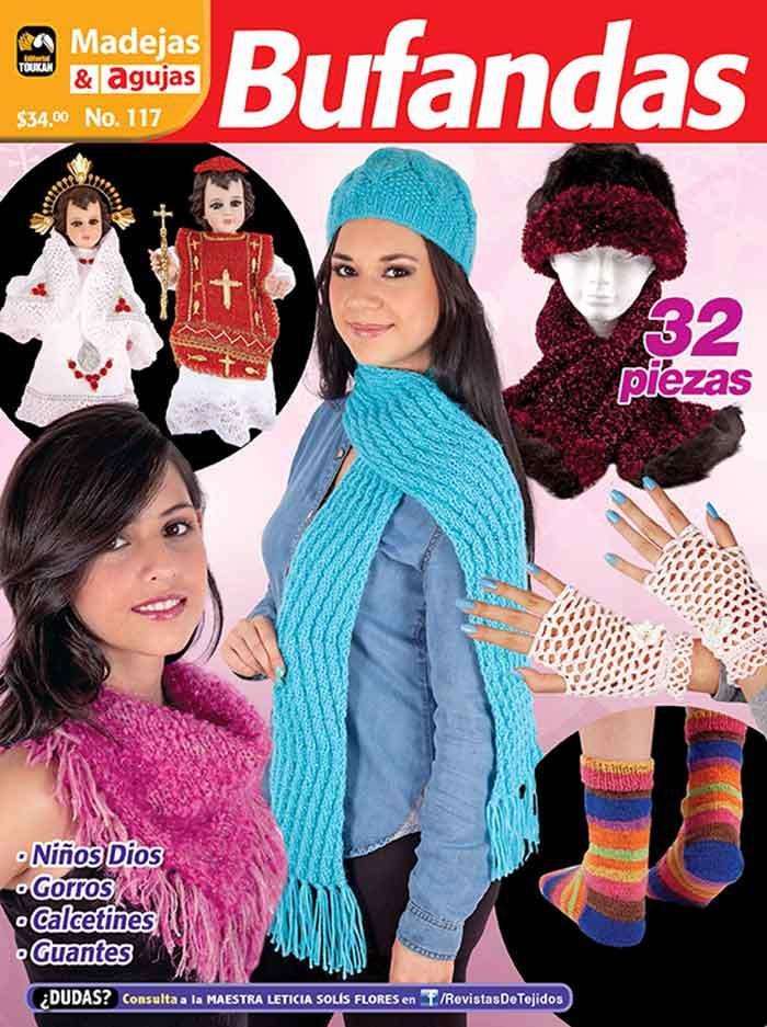 Revista Madejas y Agujas 117 - Bufandas - Formato Impreso - ToukanMango