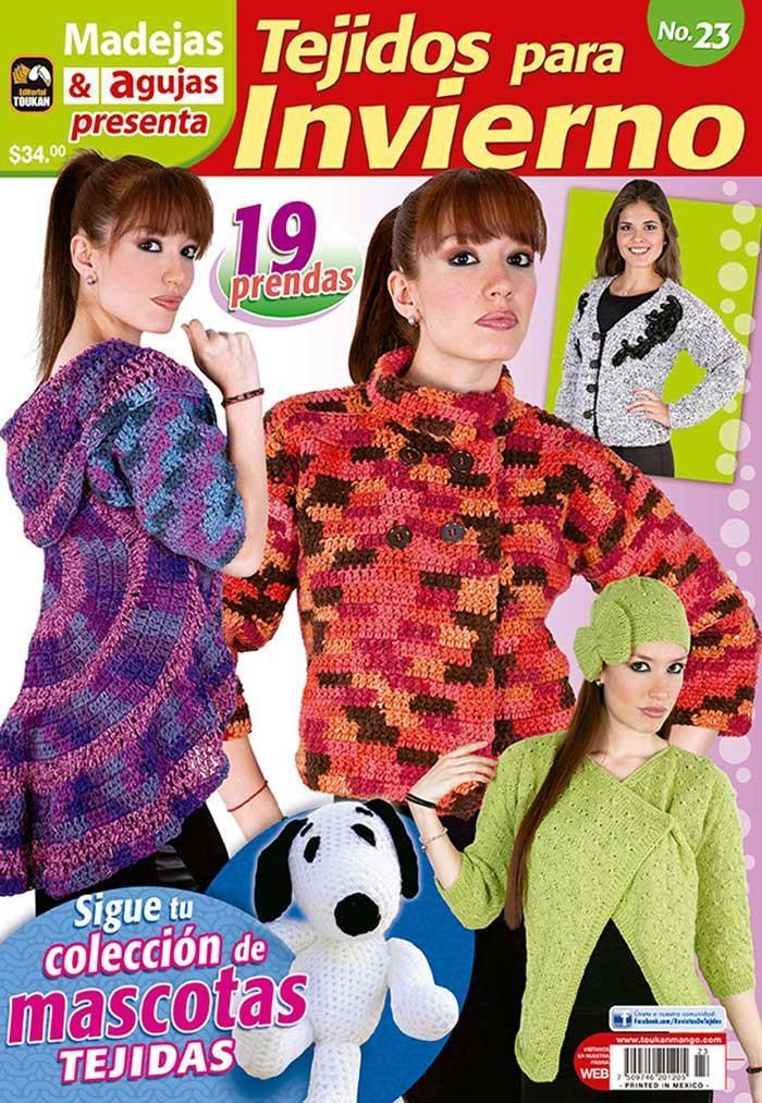 Madejas y Agujas Presenta 23 - Tejidos para Invierno - Formato Digital - ToukanMango