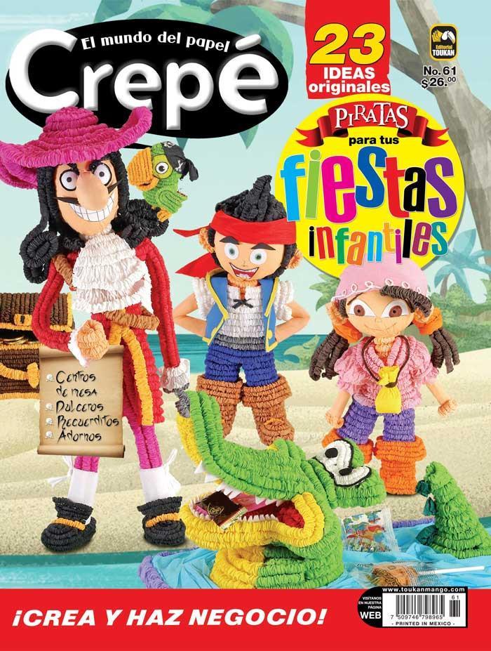 El Mundo del Papel Crep̩ 61 - Piratas para tus fiestas infantiles - Formato Digital - ToukanMango