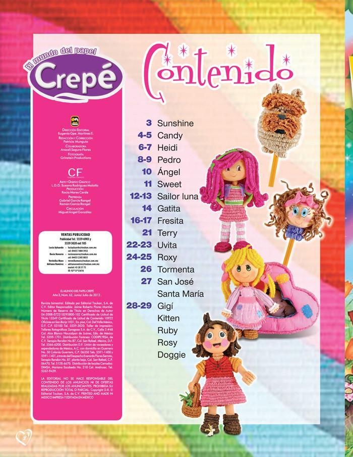 El Mundo del Papel Crep̩ 62 - DecoraciÌ_n para fiestas Infantiles - Formato Digital - ToukanMango
