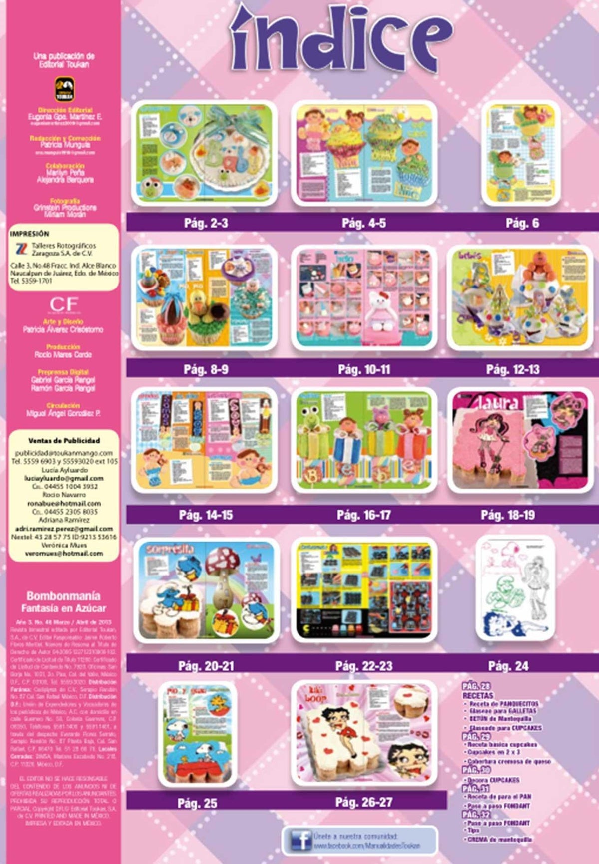 Bombonmania 46 - Pasteles Cup Cakes y otras delicias para Baby Shower - Formato Digital - ToukanMango