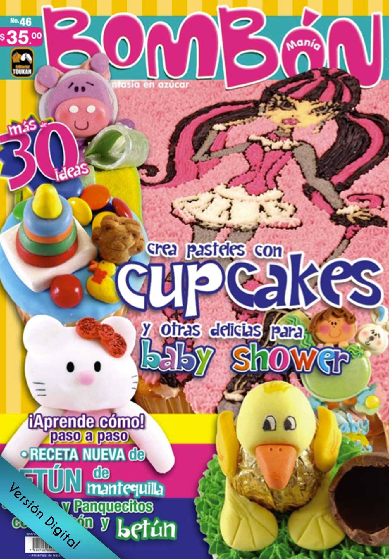 Bombonmania 46 - Pasteles Cup Cakes y otras delicias para Baby Shower - Formato Digital - ToukanMango